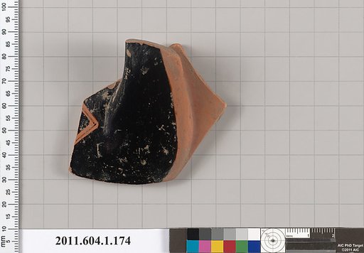 Terracotta fragment of a kylix (drinking cup)