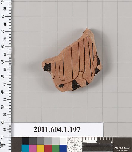 Terracotta fragment of a kylix (drinking cup)