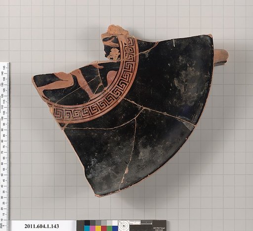 Terracotta fragment of a kylix (drinking cup)