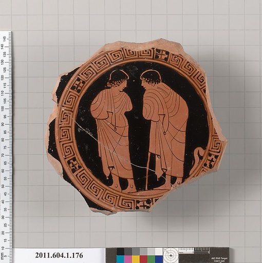 Terracotta fragment of a kylix (drinking cup)