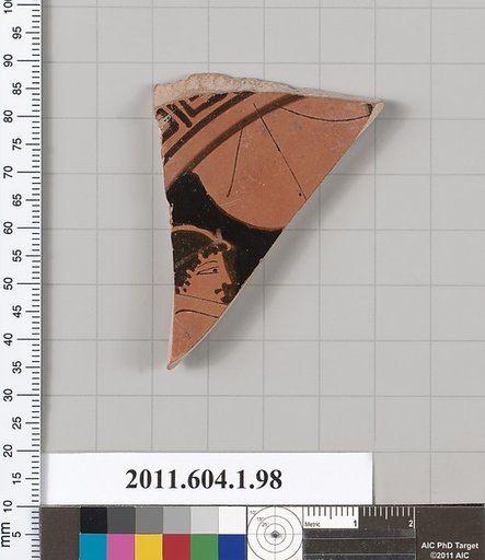 Terracotta fragment of a kylix (drinking cup)