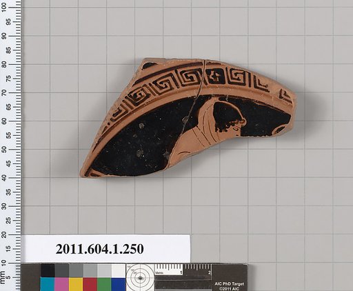 Terracotta fragment of a kylix (drinking cup)