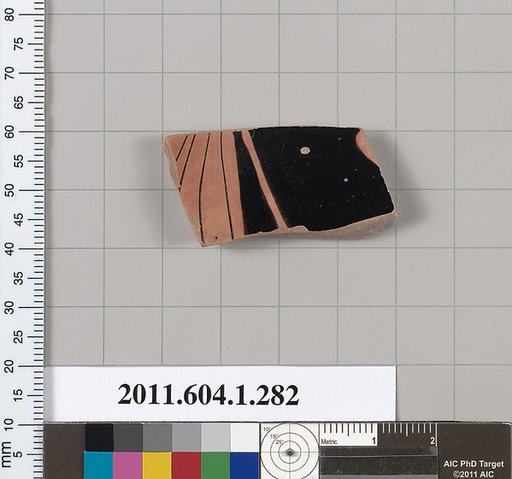 Terracotta fragment of a kylix (drinking cup)