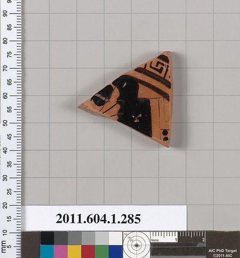 Terracotta fragment of a kylix (drinking cup)