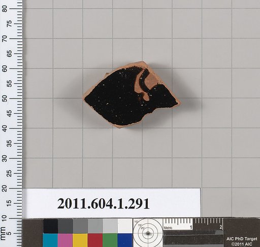 Terracotta fragment of a kylix (drinking cup)