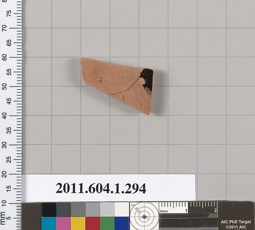 Terracotta fragment of a kylix (drinking cup)