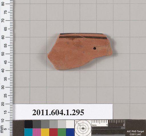 Terracotta rim fragment of a kylix (drinking cup)