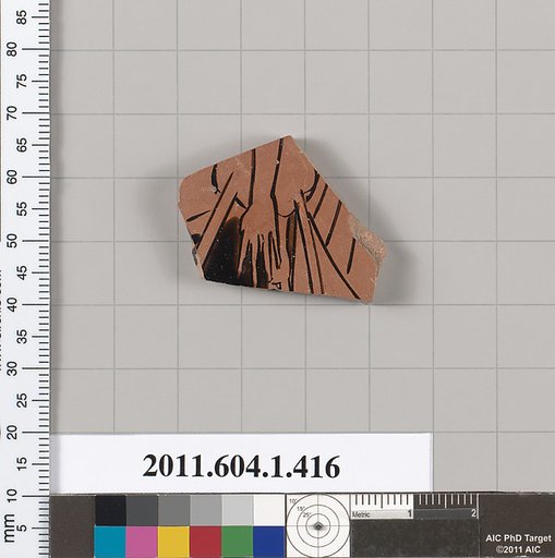 Terracotta fragment of a kylix (drinking cup)