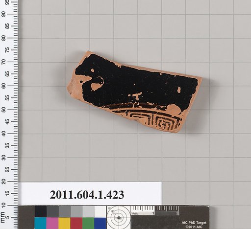 Terracotta fragment of a kylix (drinking cup)