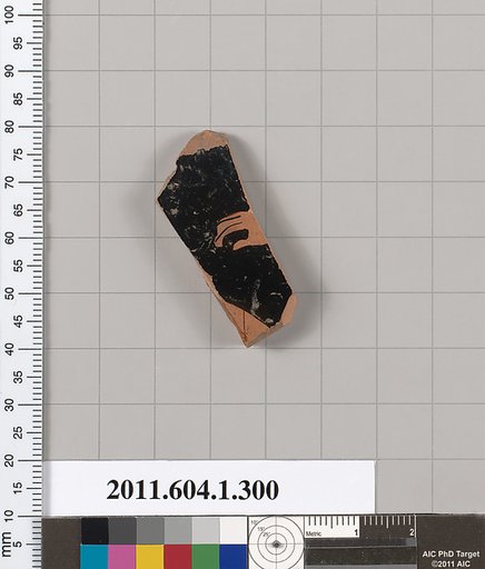 Terracotta fragment of a kylix (drinking cup)