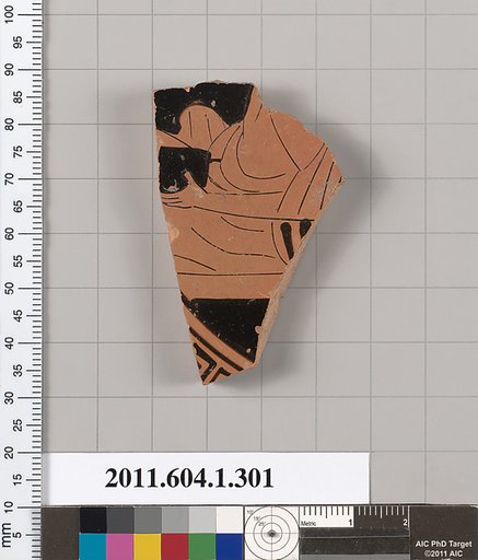 Terracotta fragment of a kylix (drinking cup)