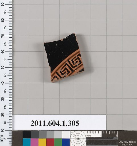 Terracotta fragment of a kylix (drinking cup)