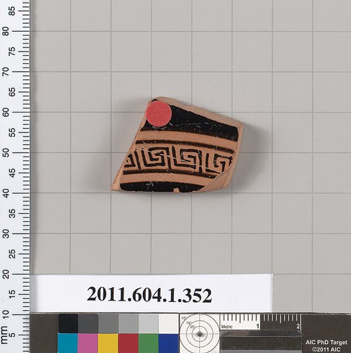 Terracotta fragment of a kylix (drinking cup)