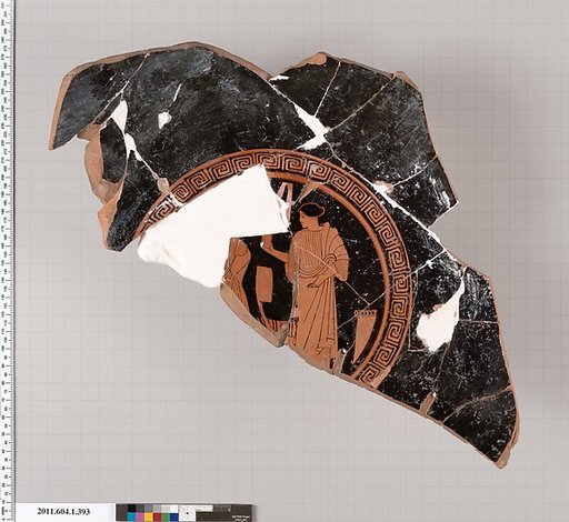 Terracotta fragment of a kylix (drinking cup)
