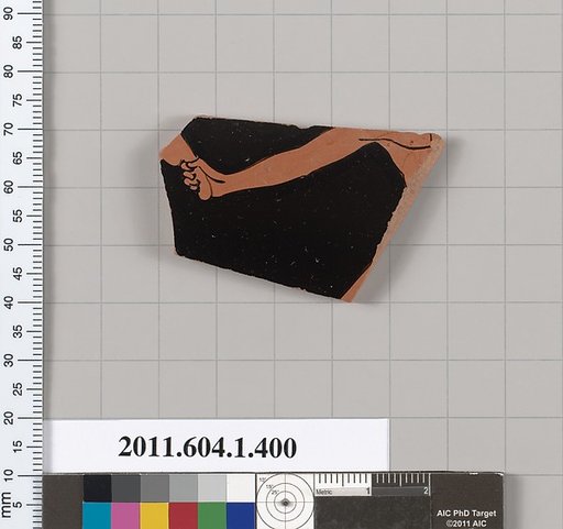 Terracotta fragment of a kylix (drinking cup)