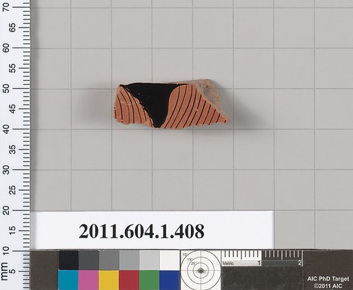 Terracotta fragment of a kylix (drinking cup)