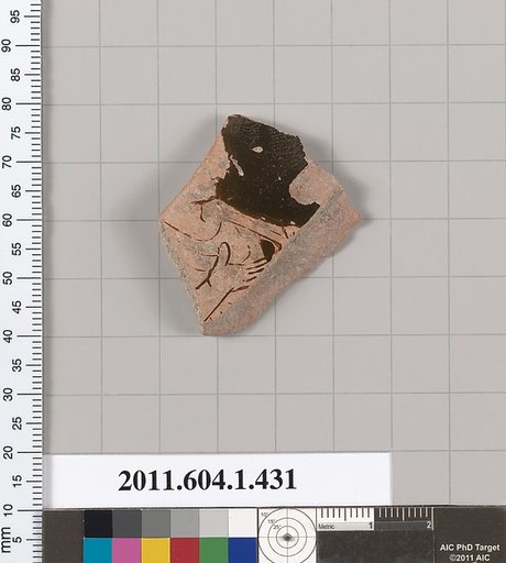 Terracotta fragment of a kylix (drinking cup)