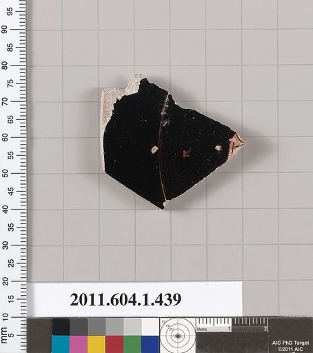 Terracotta fragment of a kylix (drinking cup) or plate