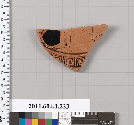 Terracotta fragment of a kylix (drinking cup)