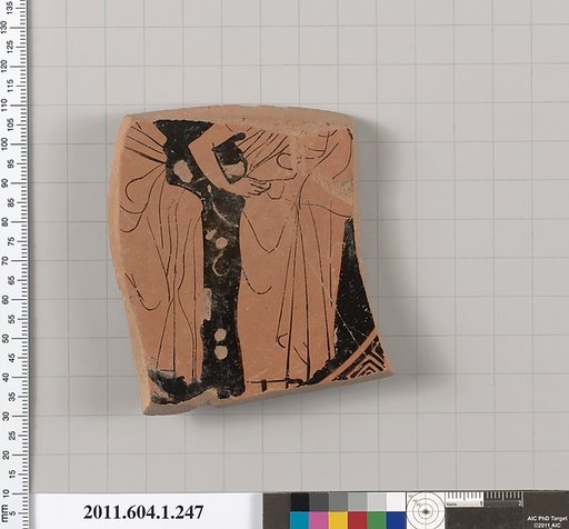 Terracotta fragment of a kylix (drinking cup)