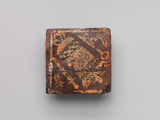 Tile with Bell between a Key and a Sword