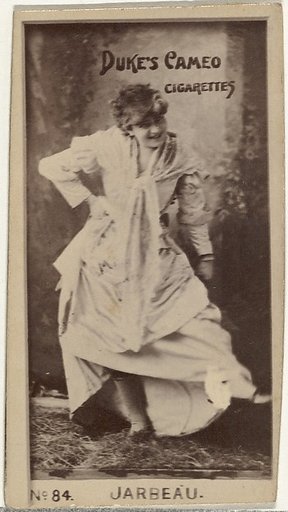 Card Number 84, Vernona Jarbeau, from the Actors and Actresses series (N145-4) issued by Duke Sons & Co. to promote Cameo Cigarettes