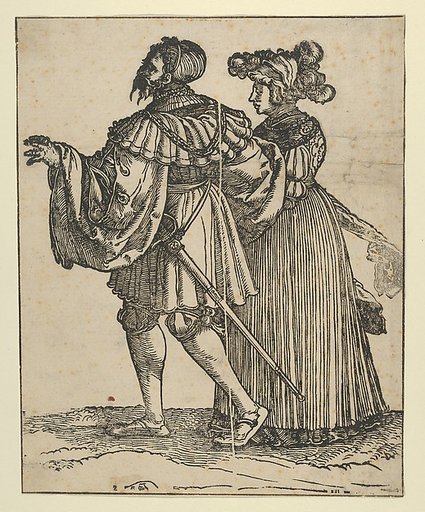 Couple Walking to the Left (VI), from The Wedding Dancers (restrike)