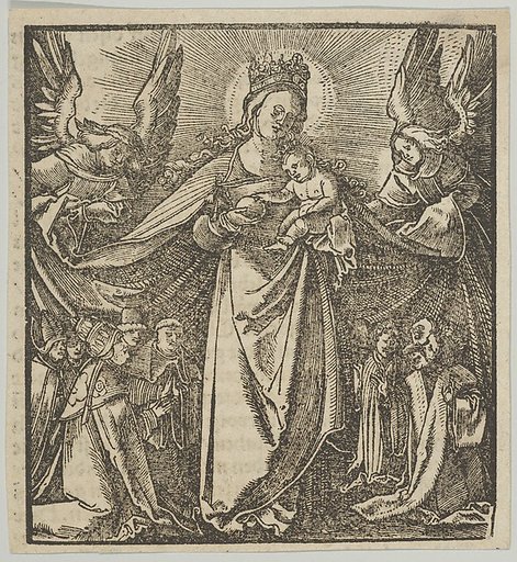 The Madonna of Mercy, from Hymmelwagen auff dem, wer wol lebt...