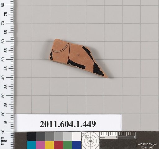 Terracotta fragment of a kylix (drinking cup)
