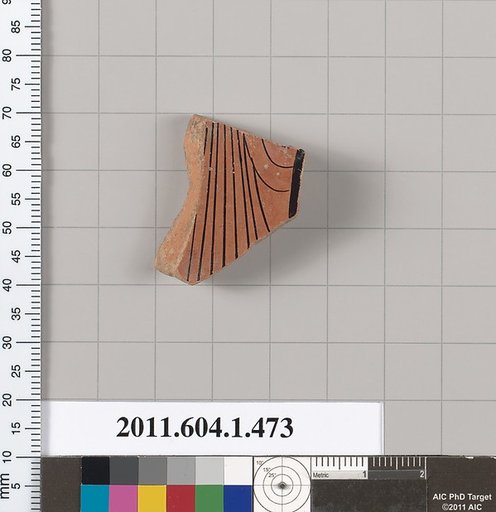 Terracotta fragment of a kylix (drinking cup)