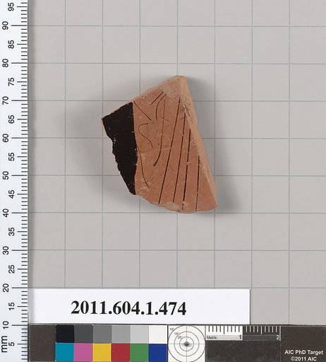 Terracotta fragment of a kylix (drinking cup)
