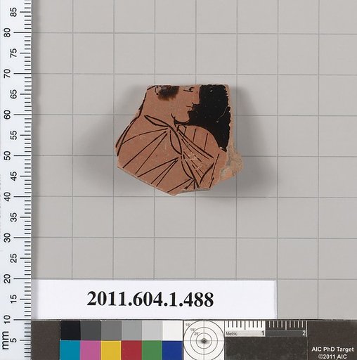 Terracotta fragment of a kylix (drinking cup)