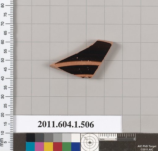 Terracotta fragment of a kylix (drinking cup)