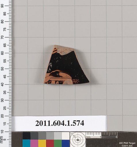 Terracotta fragment of a kylix (drinking cup)