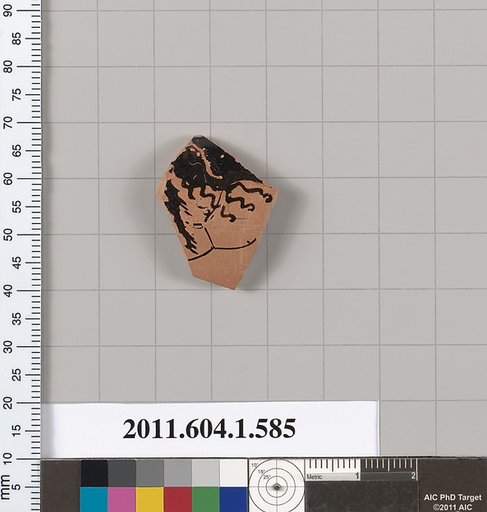 Terracotta fragment of a kylix (drinking cup)