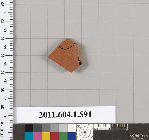Terracotta fragment of a kylix (drinking cup)