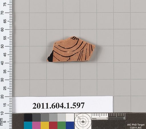 Terracotta fragment of a kylix (drinking cup)