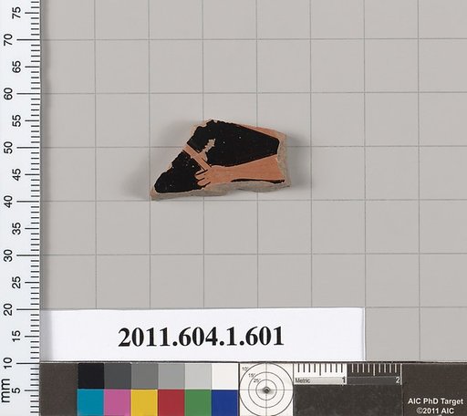 Terracotta fragment of a kylix (drinking cup)