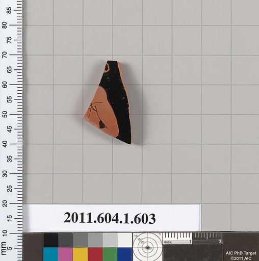 Terracotta fragment of a kylix (drinking cup)