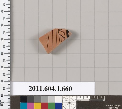 Terracotta fragment of a kylix (drinking cup)
