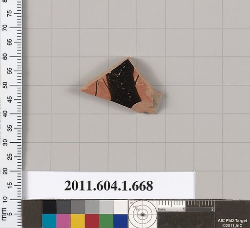 Terracotta fragment of a kylix (drinking cup)