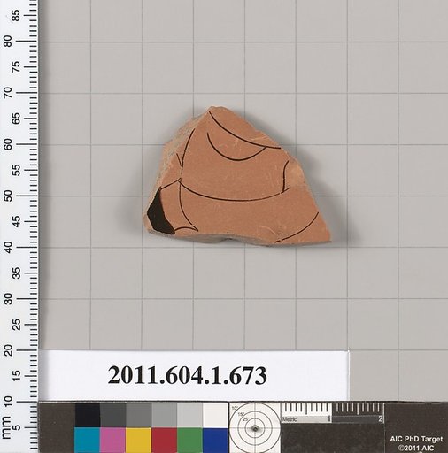 Terracotta fragment of a kylix (drinking cup)