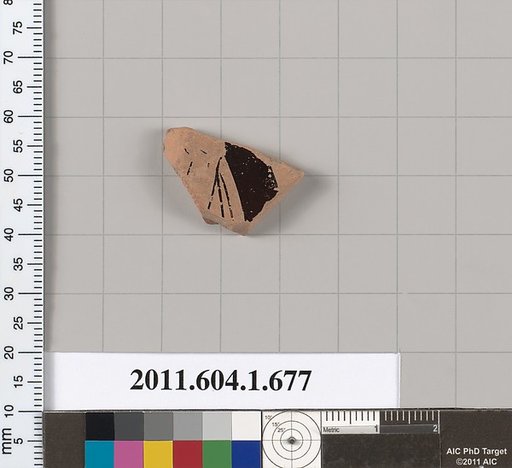 Terracotta fragment of a kylix (drinking cup)