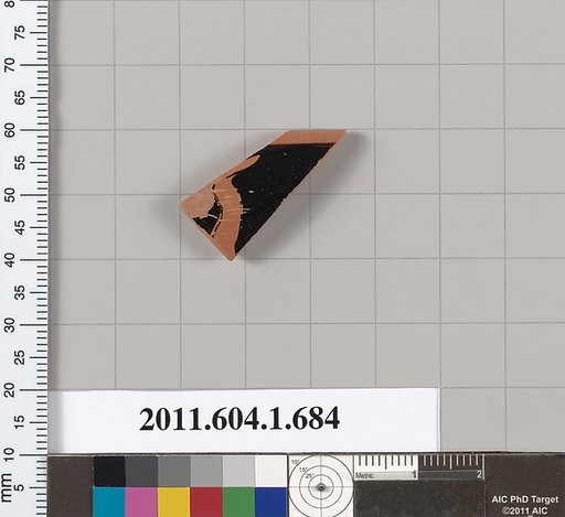 Terracotta rim fragment of a kylix (drinking cup)