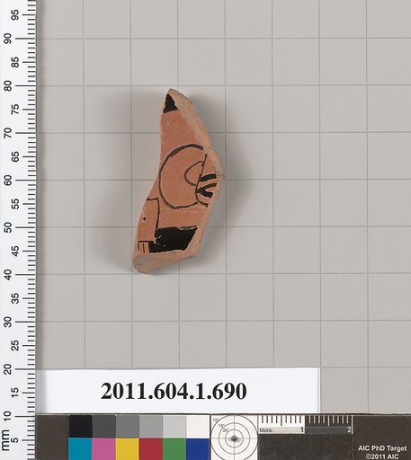 Terracotta fragment of a kylix (drinking cup)