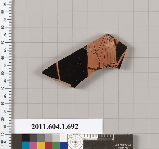 Terracotta fragment of a kylix (drinking cup)