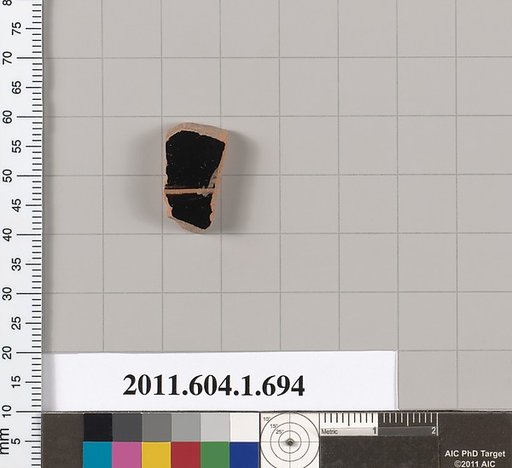 Terracotta fragment of a kylix (drinking cup)