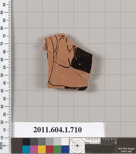 Terracotta fragment of a kylix (drinking cup)