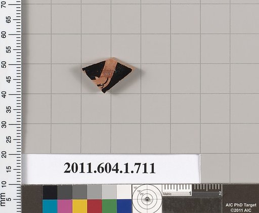 Terracotta fragment of a kylix (drinking cup)