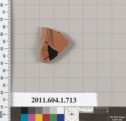 Terracotta fragment of a kylix (drinking cup)